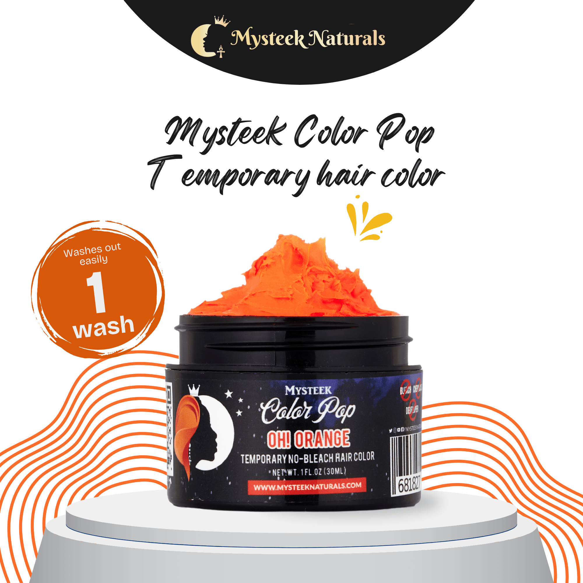 Oh Orange - Mysteek Color Pop Mysteek Naturals