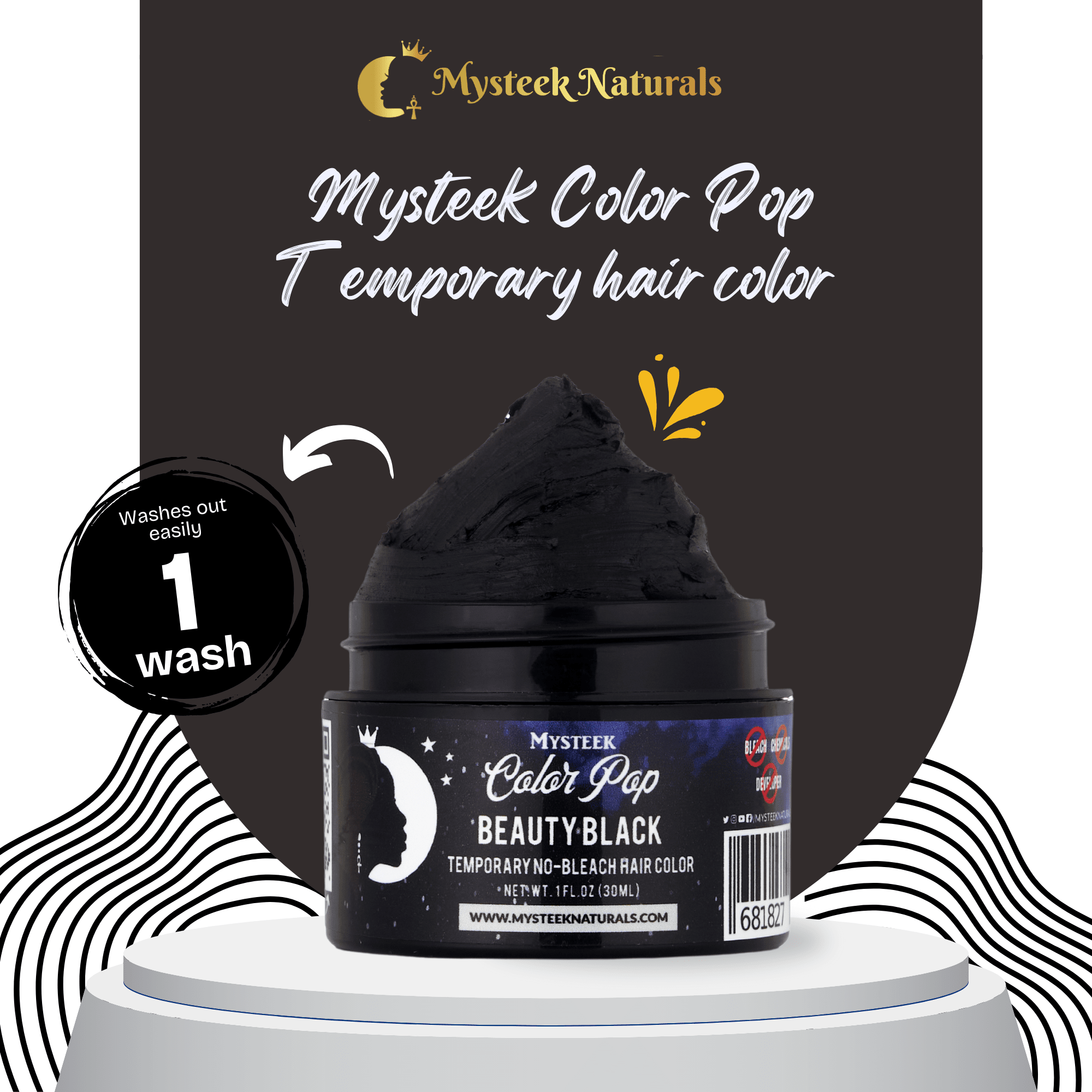 Beauty Black - Mysteek Color Pop Mysteek Naturals