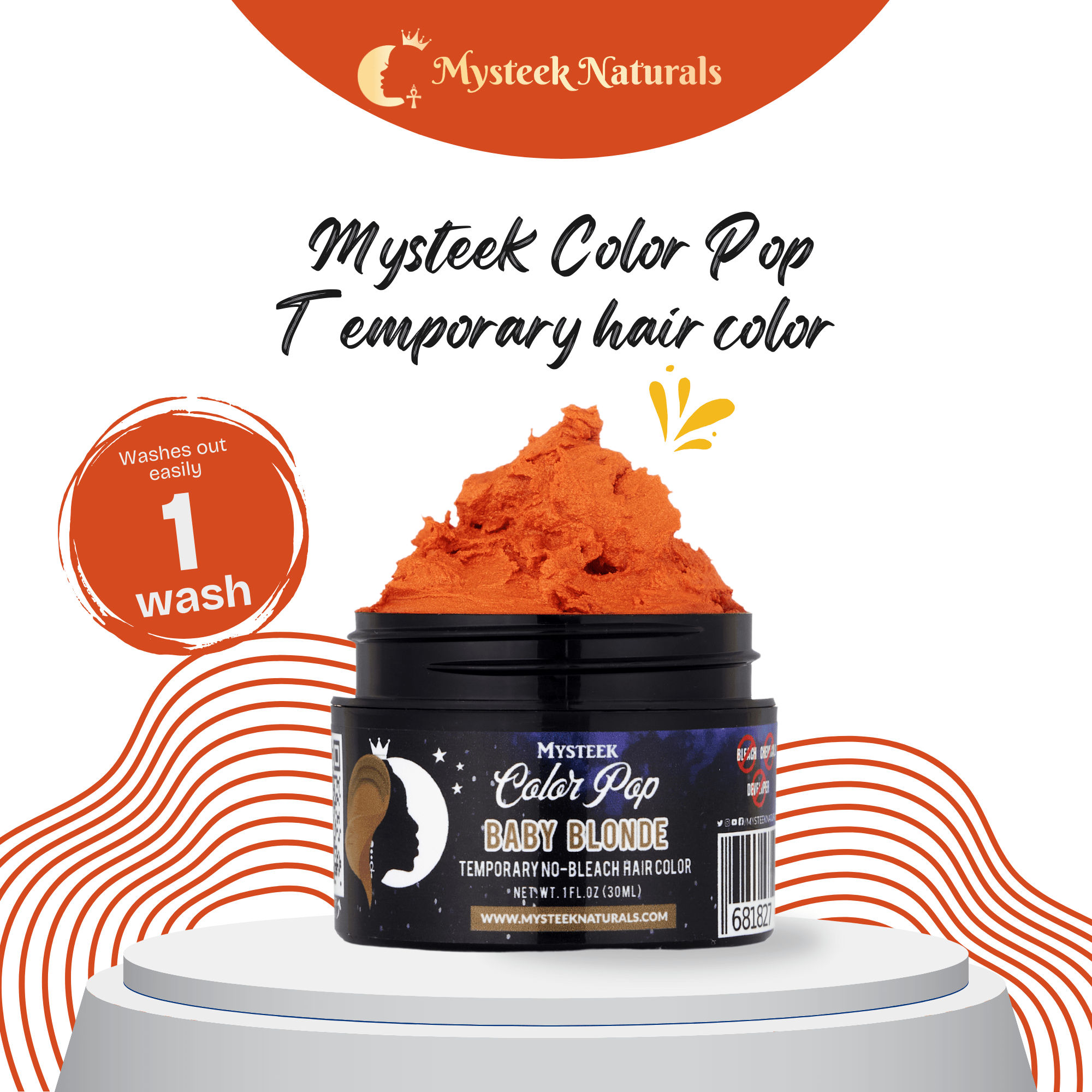 Baby Blonde - Mysteek Color Pop Mysteek Naturals