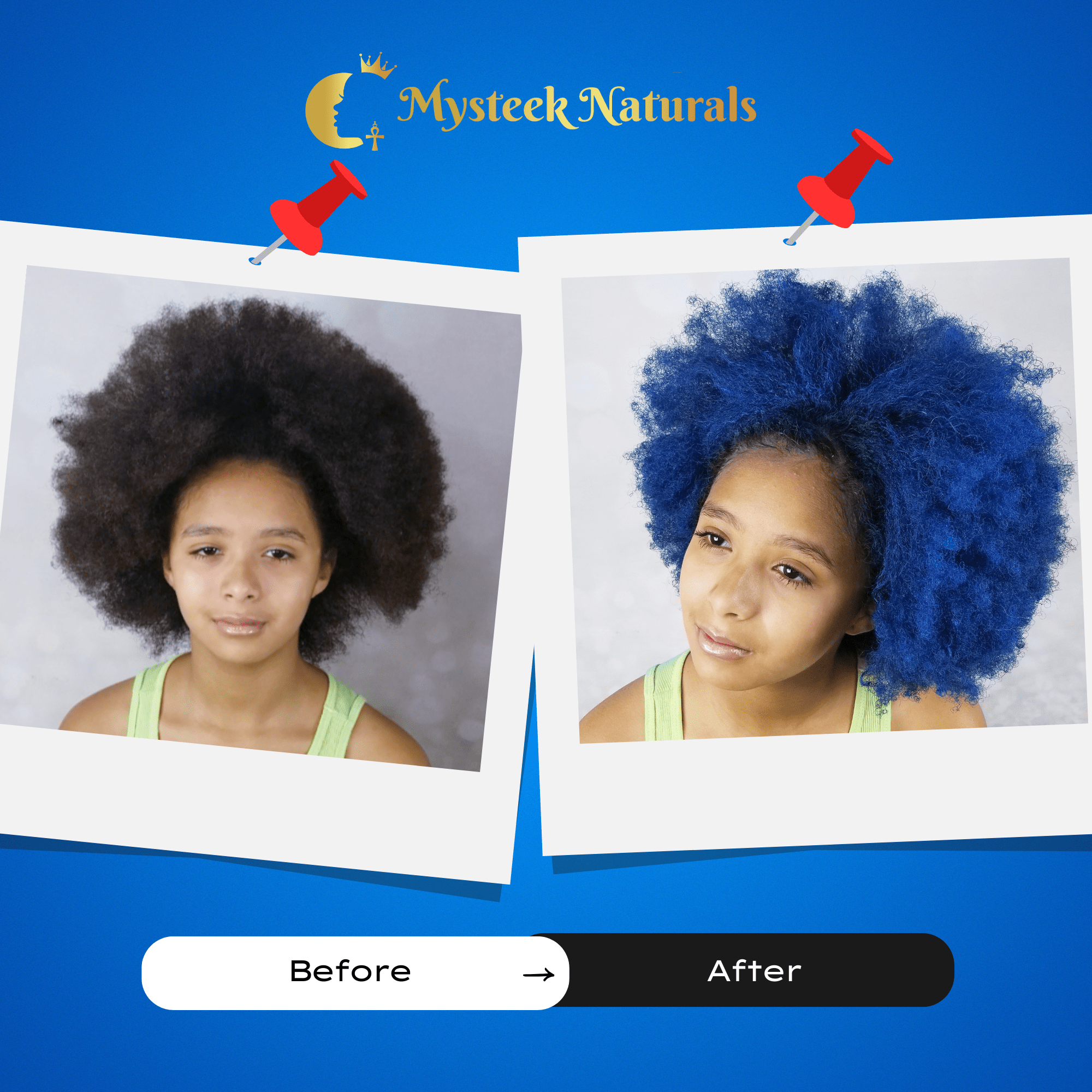 Bougie Blue - Mysteek Color Pop Mysteek Naturals