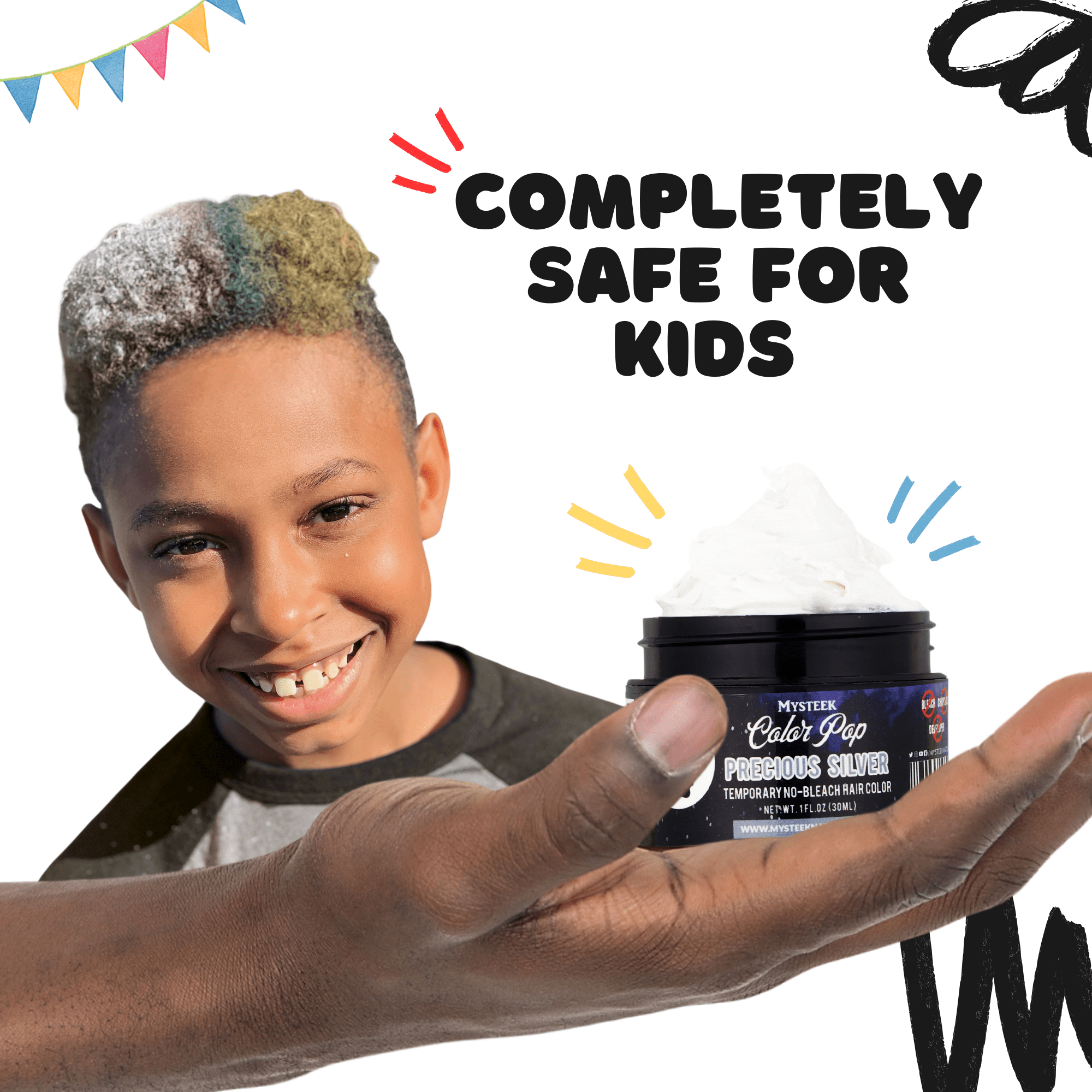 Precious Silver - Mysteek Color Pop Mysteek Naturals
