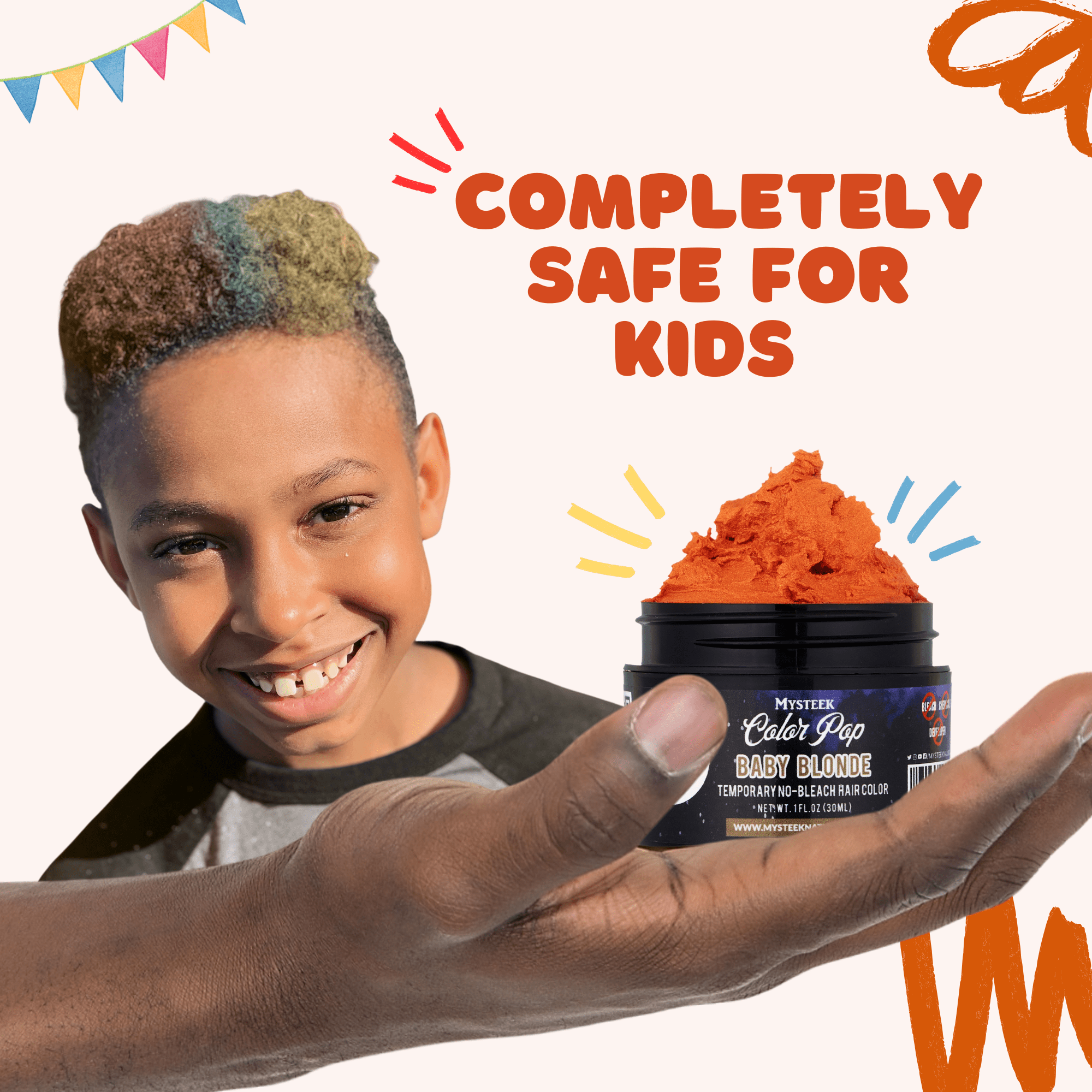 Baby Blonde - Mysteek Color Pop Mysteek Naturals