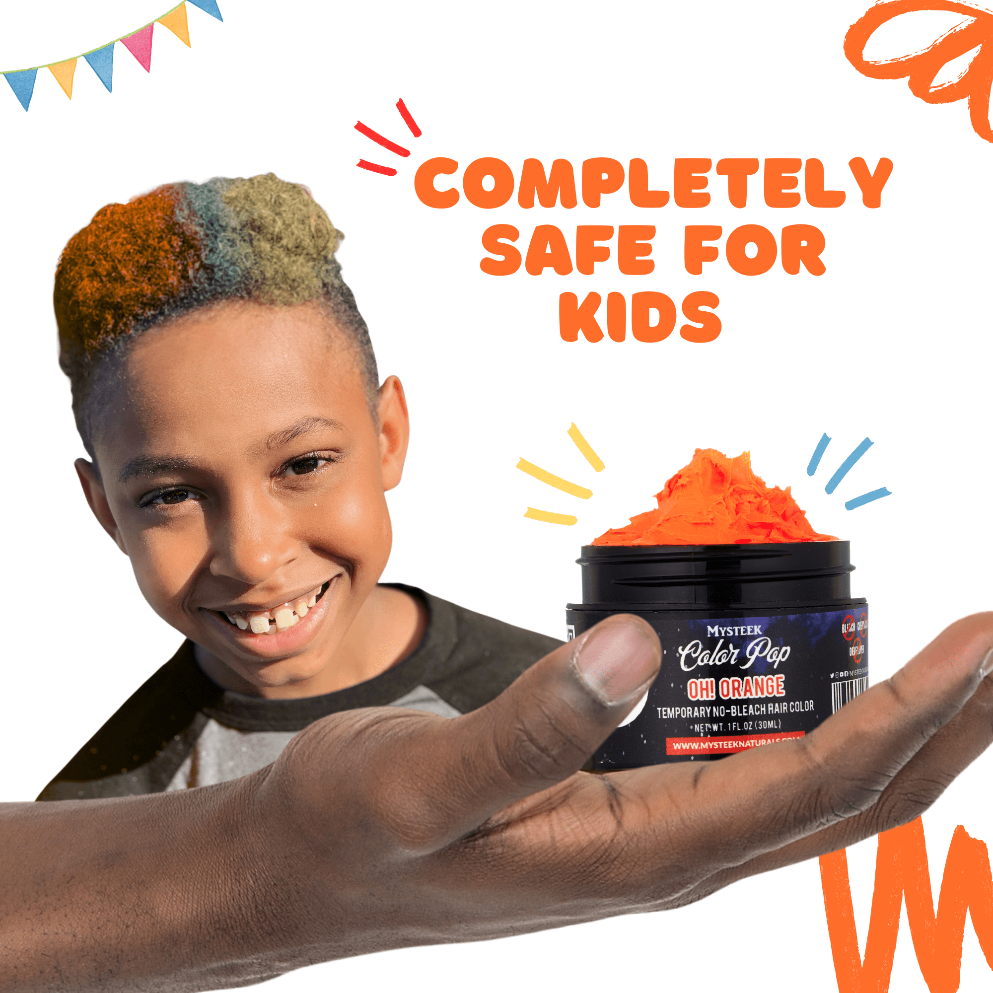 Oh Orange - Mysteek Color Pop Mysteek Naturals