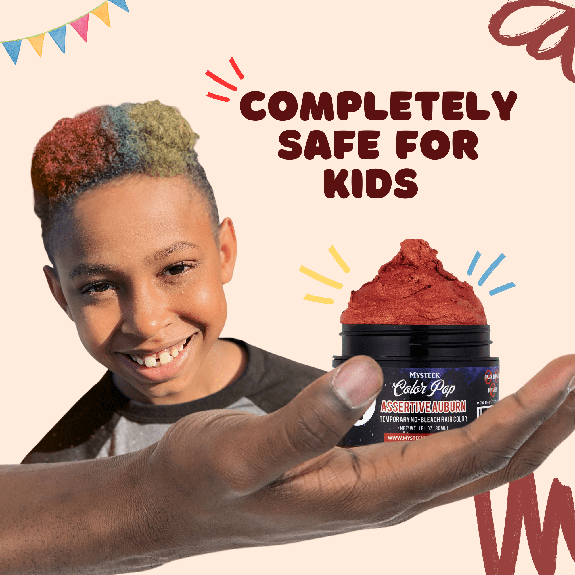 Assertive Auburn - Mysteek Color Pop Mysteek Naturals