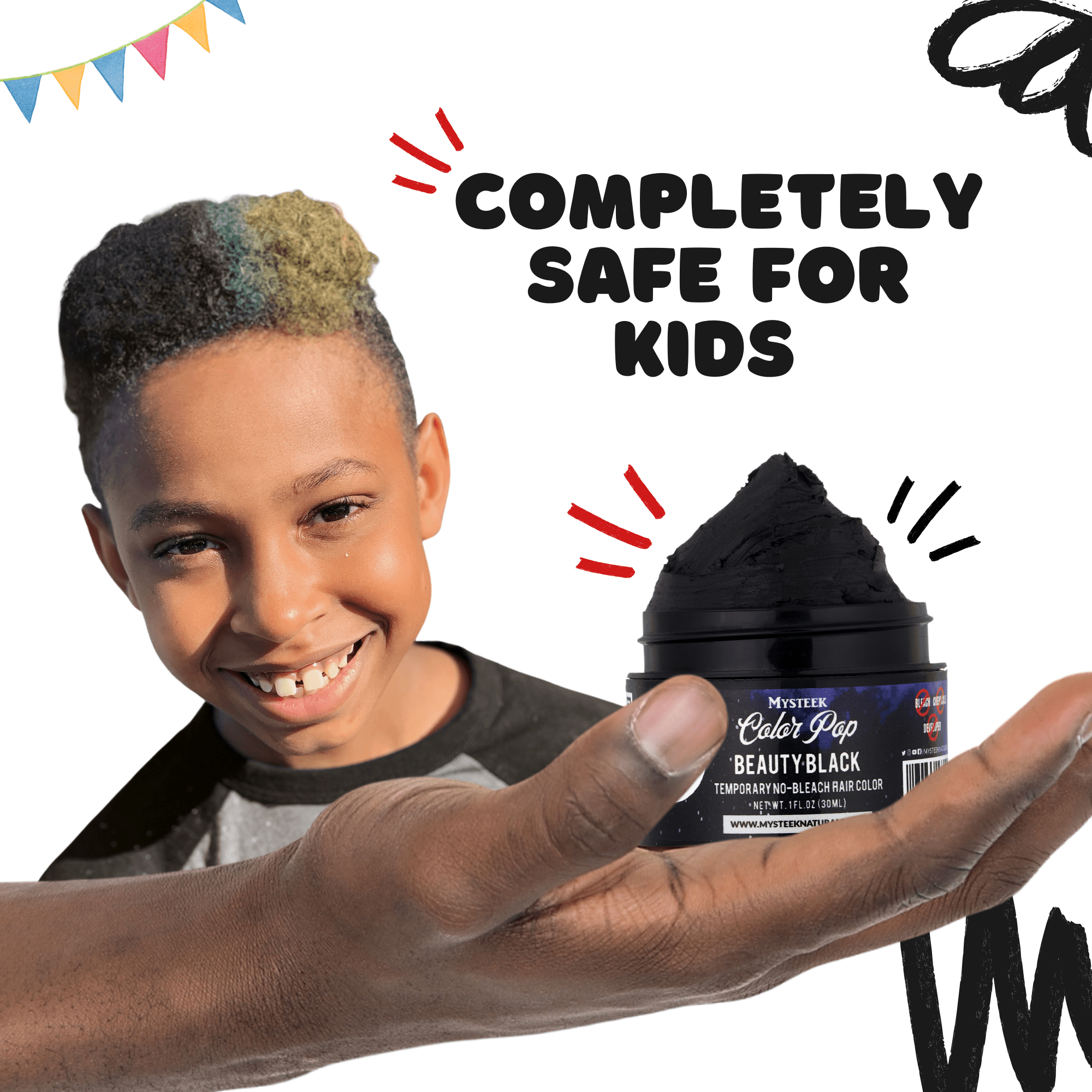 Beauty Black - Mysteek Color Pop Mysteek Naturals