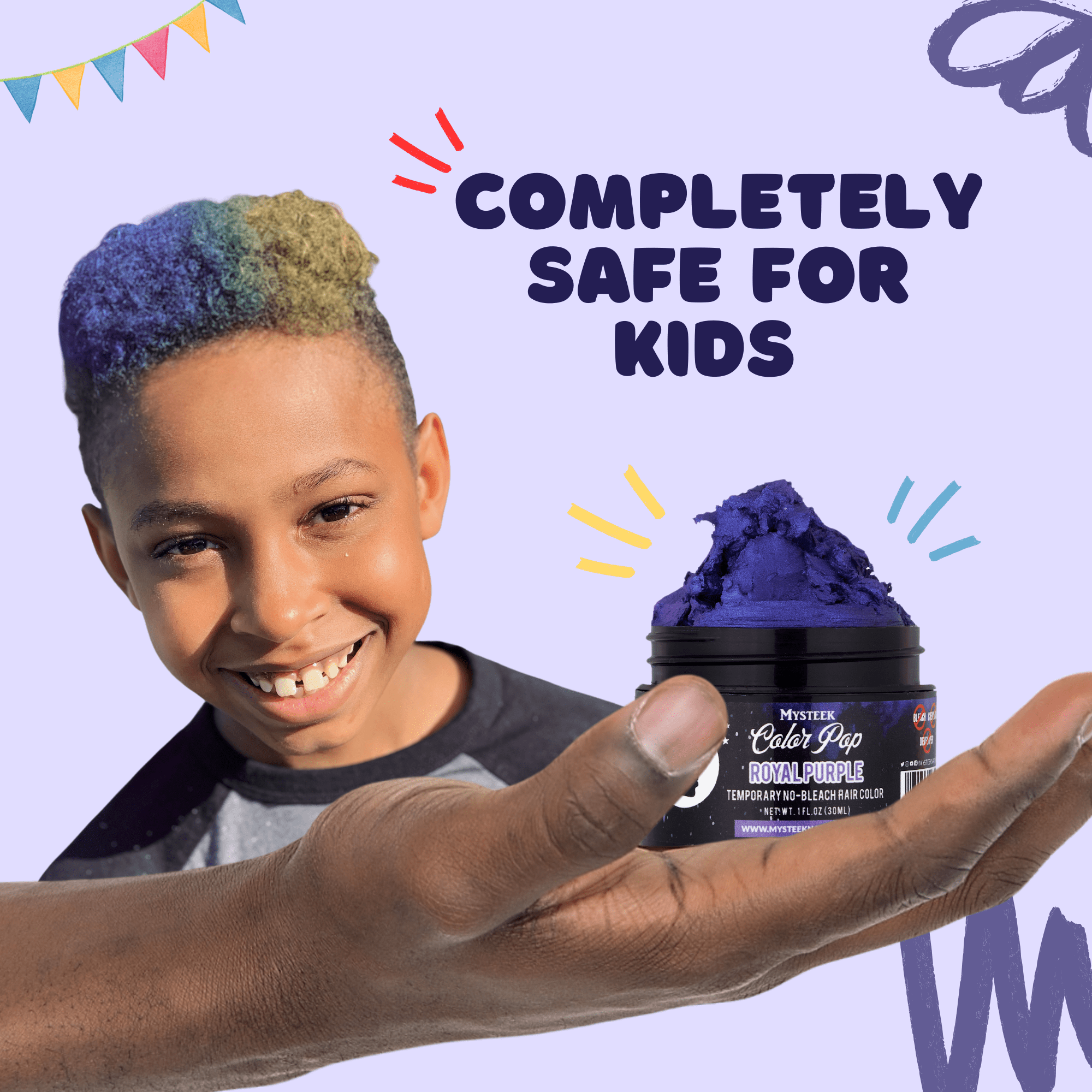Royal Purple - Mysteek Color Pop Mysteek Naturals
