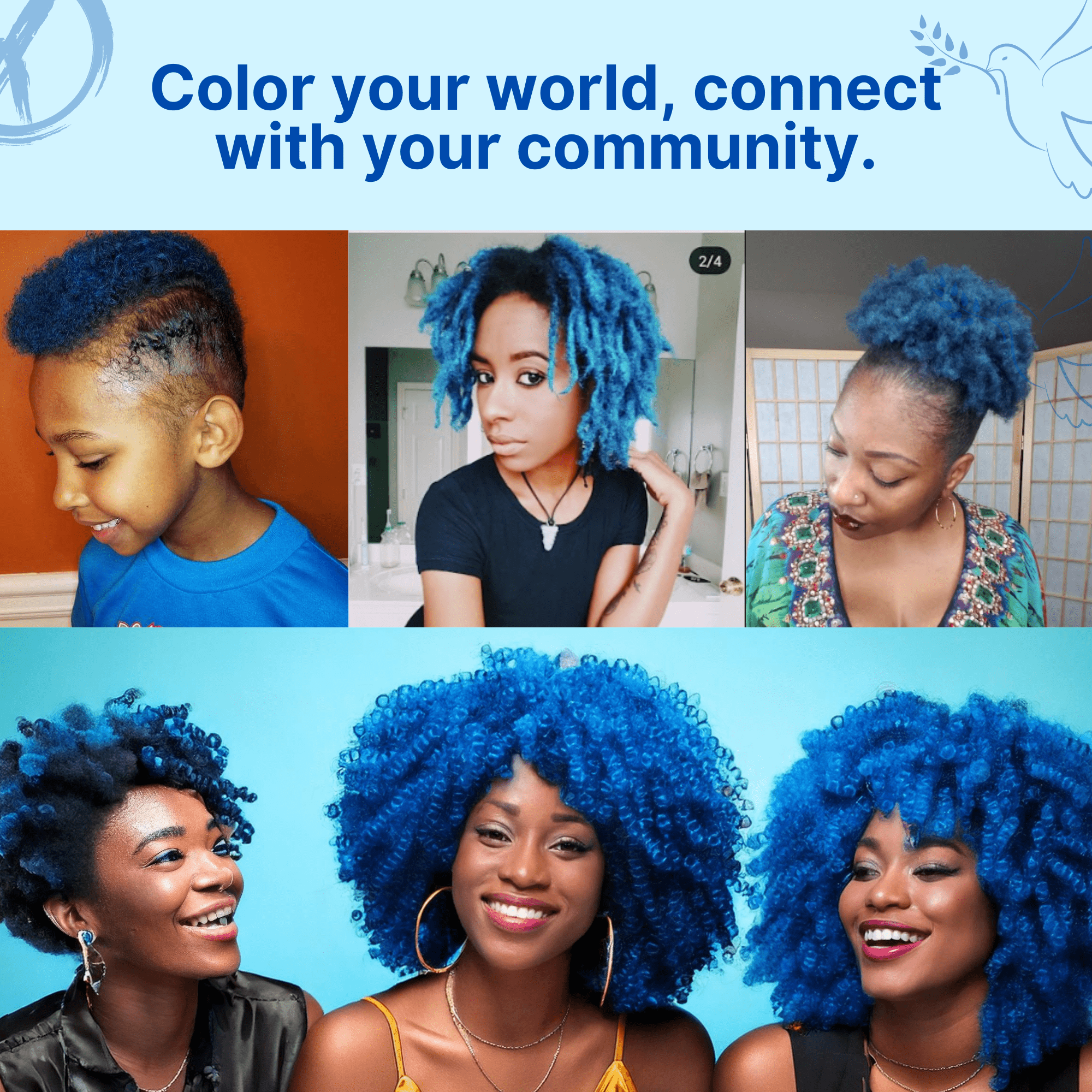 Bougie Blue - Mysteek Color Pop Mysteek Naturals