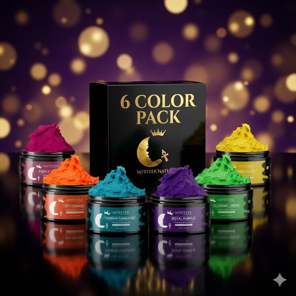 6-Color Mini Collection Mysteek Naturals 6 pack