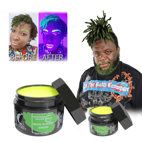 NEON-A-WEEN (Glow in the dark Hair color) Mysteek Color Pop Mysteek Naturals