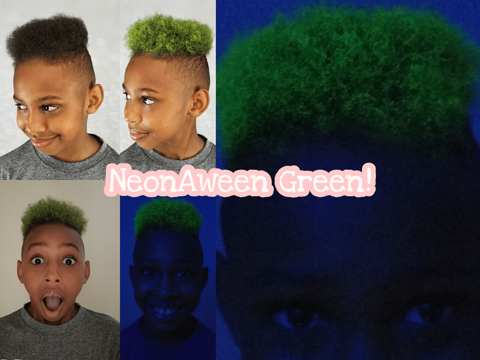 NEON-A-WEEN (Glow in the dark Hair color) Mysteek Color Pop Mysteek Naturals