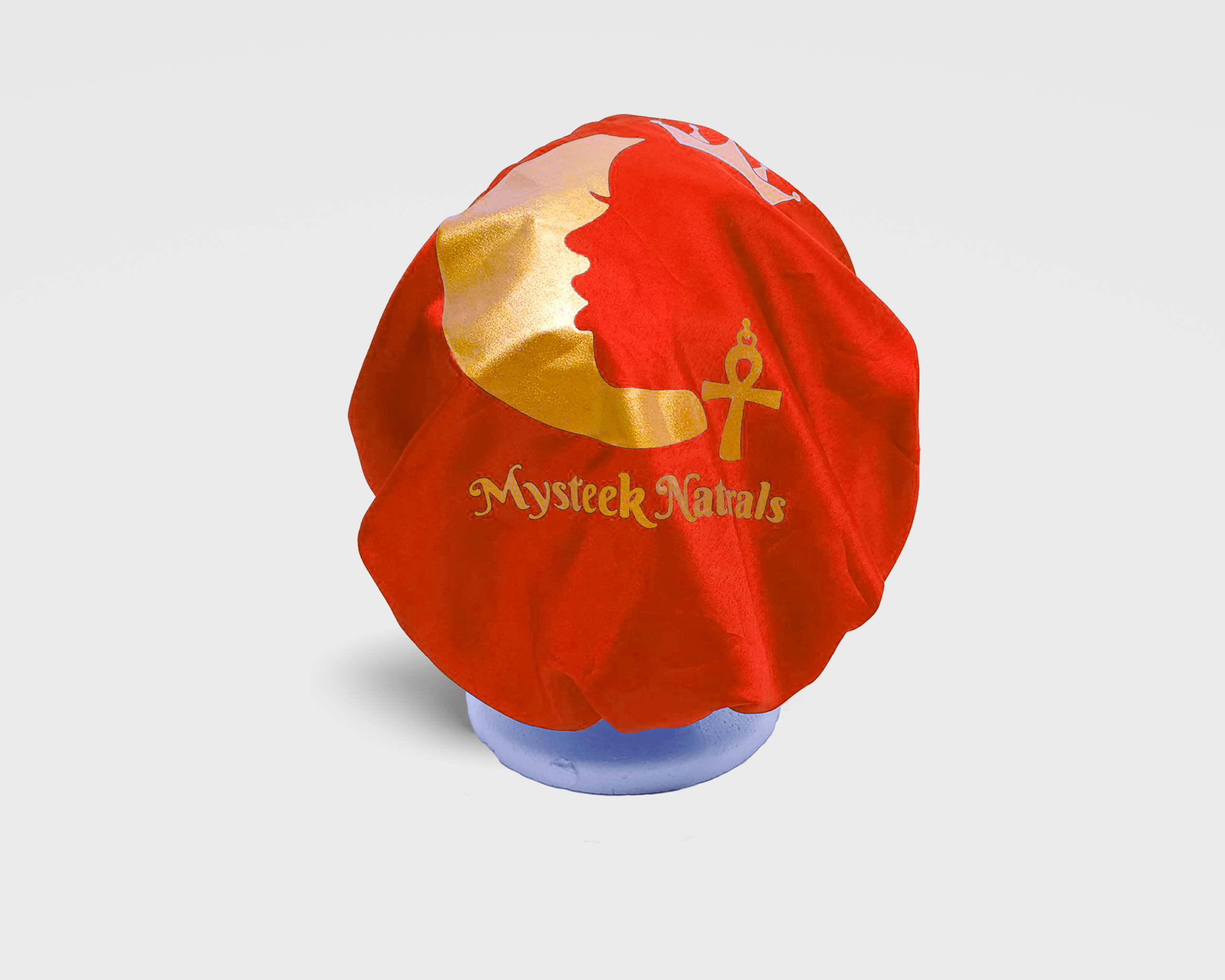 100% Messalin Satin Bonnets Mysteek Naturals Red
