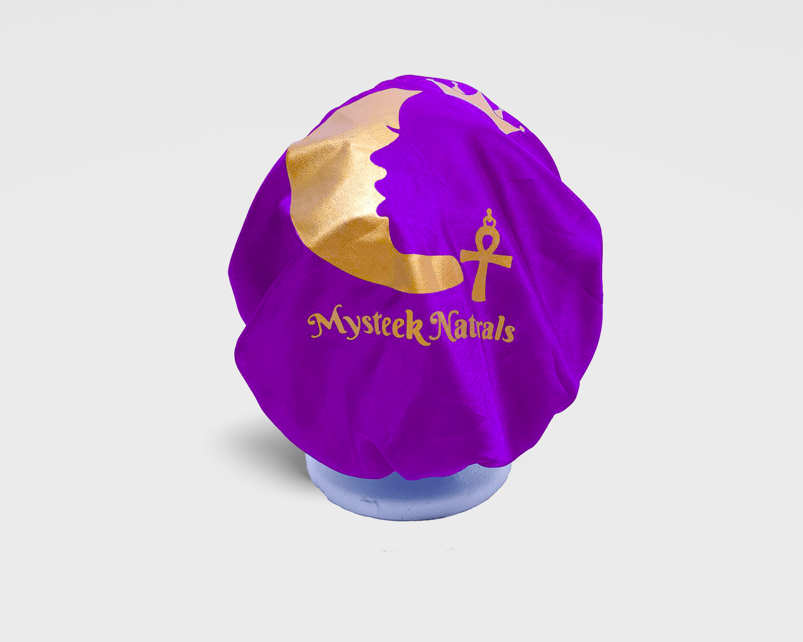 100% Messalin Satin Bonnets Mysteek Naturals Purple