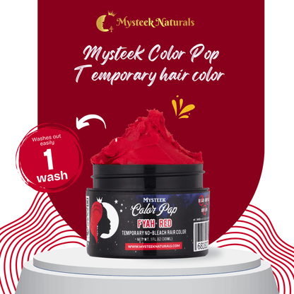 Fyah Red - Mysteek Color Pop Mysteek Naturals 