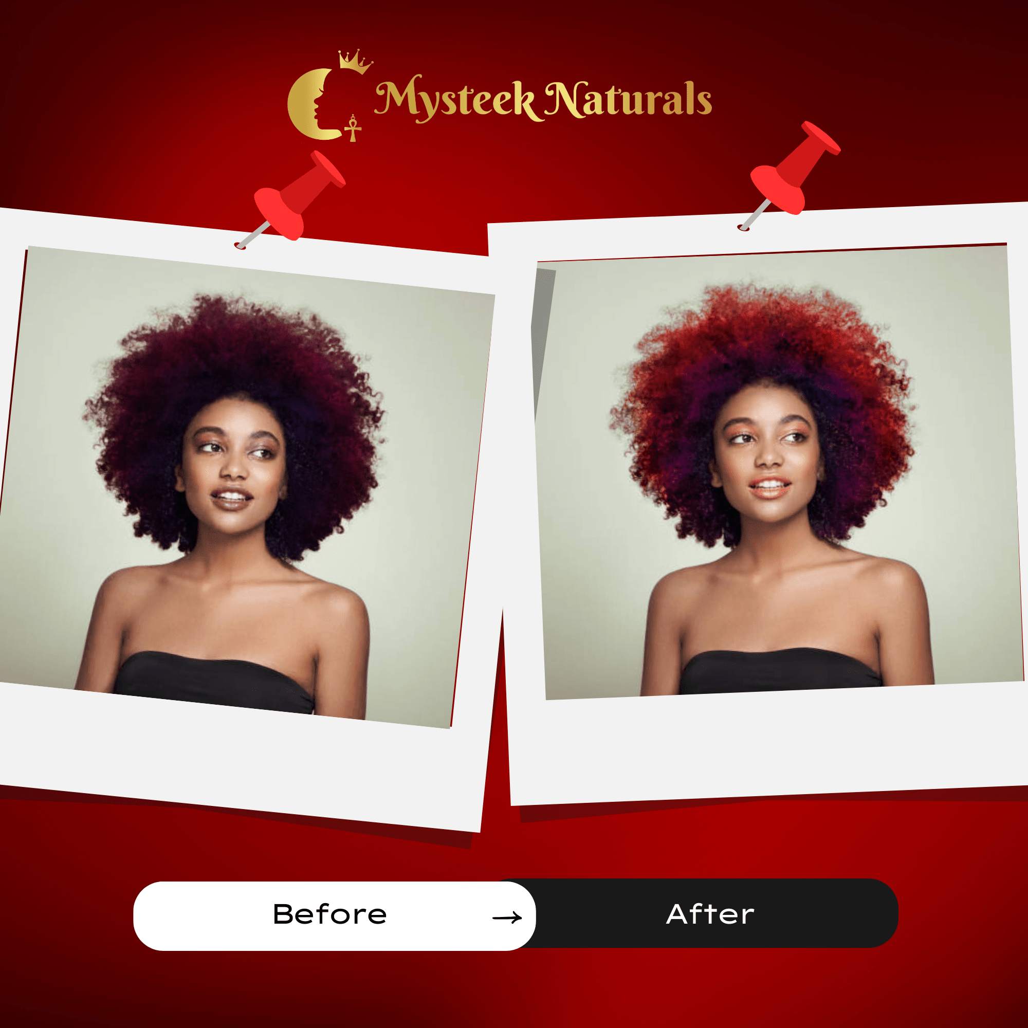 Fyah Red - Mysteek Color Pop Mysteek Naturals 