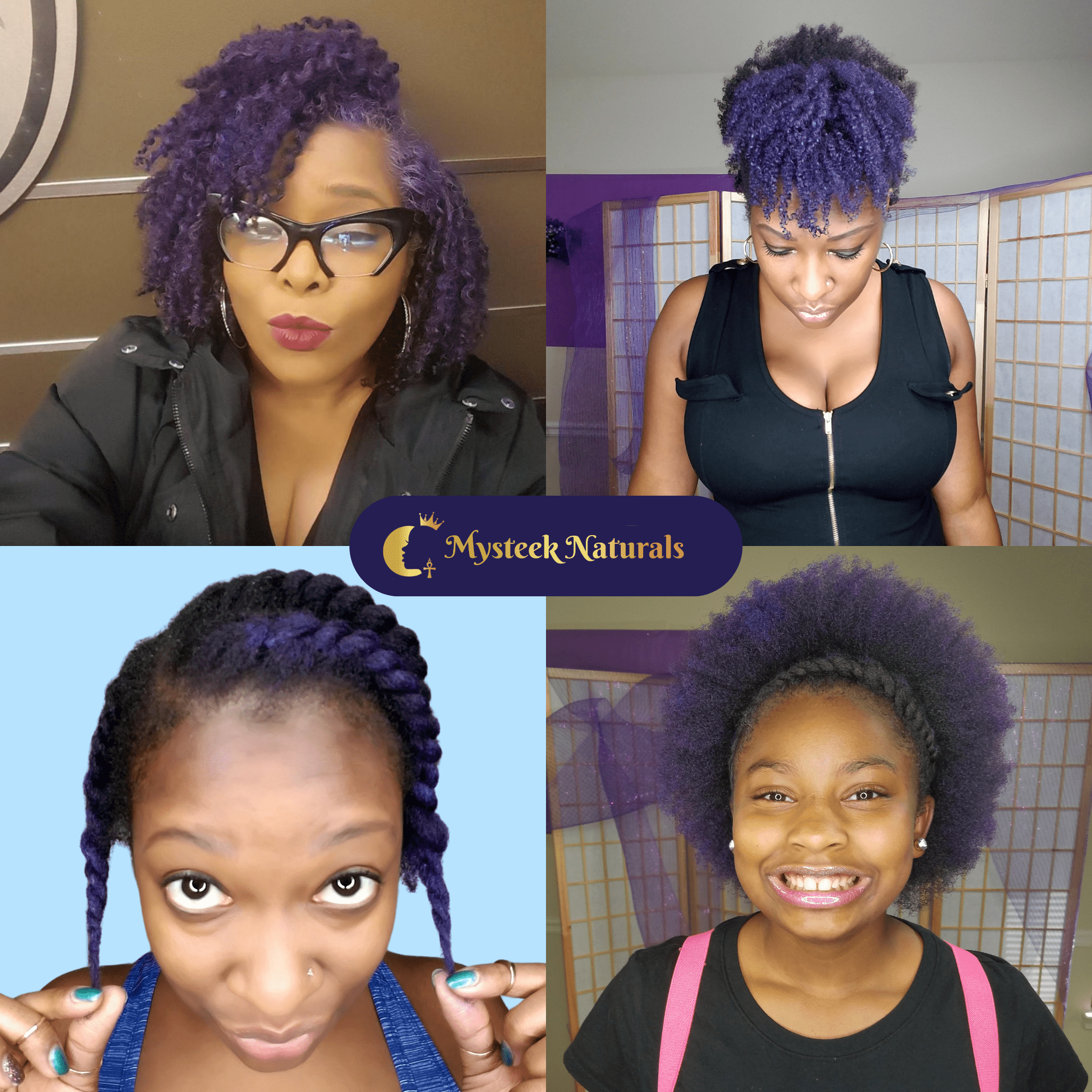 Royal Purple - Mysteek Color Pop Mysteek Naturals 