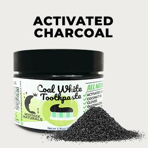 Coal White Toothpaste, Teeth Whitening Charcoal Toothpaste, Natural Toothpaste with Activated Charcoal, Fluoride Free Toothpaste for Oral Care (1 oz) Mysteek Naturals 