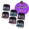 +Six degrees of Mysteek Set (6 Colors 1 oz ) Royal Purple | Bougie Blue | Fierce Fuchsia | Fyah Red | Mutha Maroon | Twerkin Turquoise Mysteek Naturals 