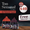 Too Sensual Color Set ( 2 Colors 1oz) -FREE PILLOWCASE Mysteek Naturals Oh!Orange& Glowing Green Blue 