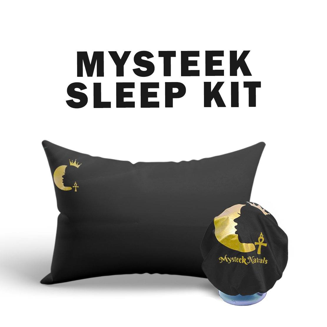 Mysteek Sleep Kit (Satin Bonnet & Pillowcase) Mysteek Naturals 